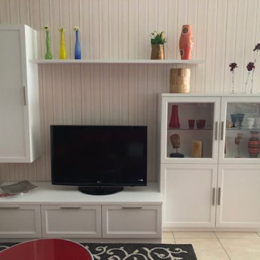 Soggiorno linea classica bianco perla